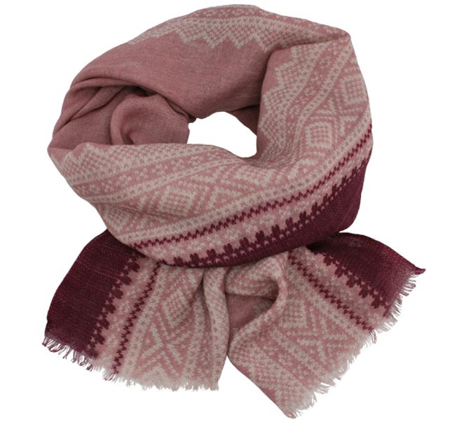 Main Image Wool scarf, MARIUS® pattern, light ...