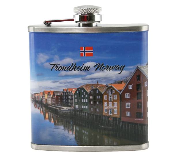 Main Image Hip flask, Trondheim, 6oz