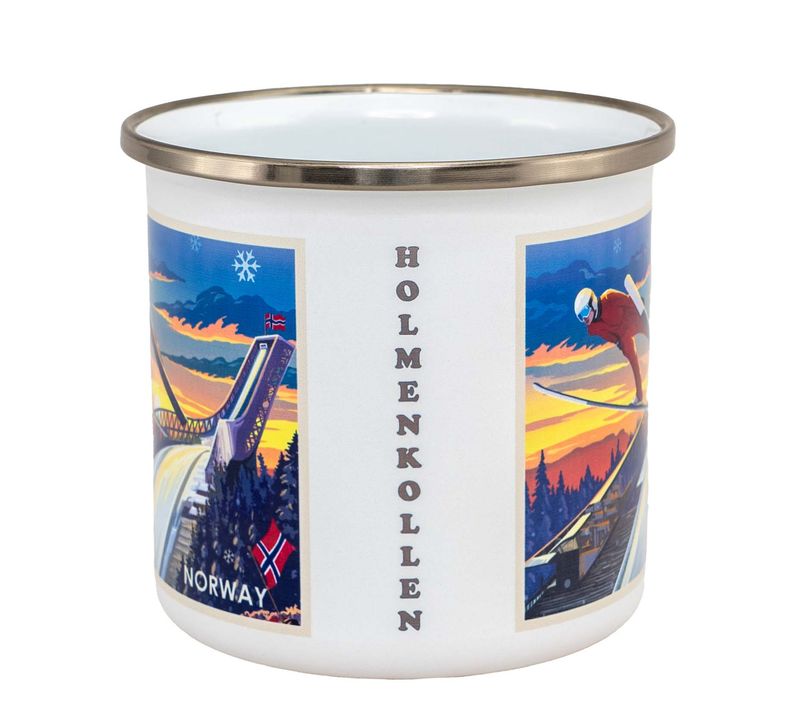 Enamel mug, Holmenkollen