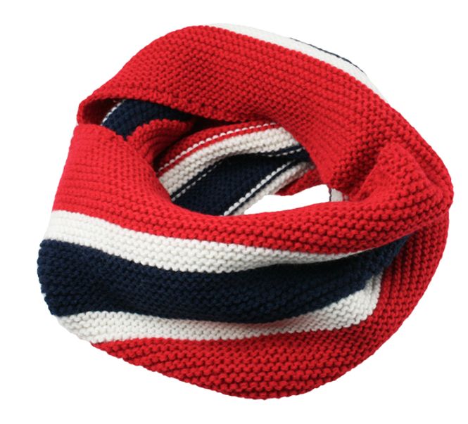 Main Image Neck gaiter knitted with flag stripes, ...