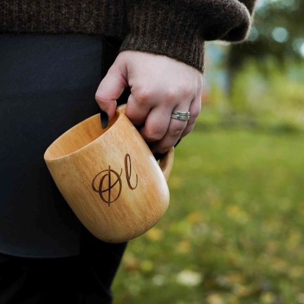 Main Image Beer mug made of wood, Øl