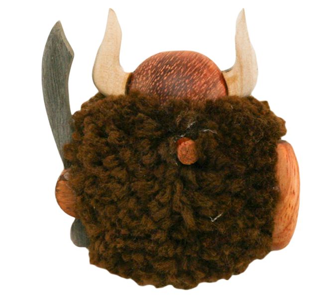 Main Image Magnet, pompom viking, brown
