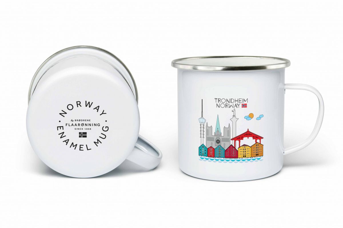 Enamel mug, Trondheim