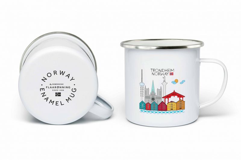 Enamel mug, Trondheim