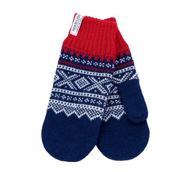 Main Image Woollen mittens, MARIUS® pattern, blue