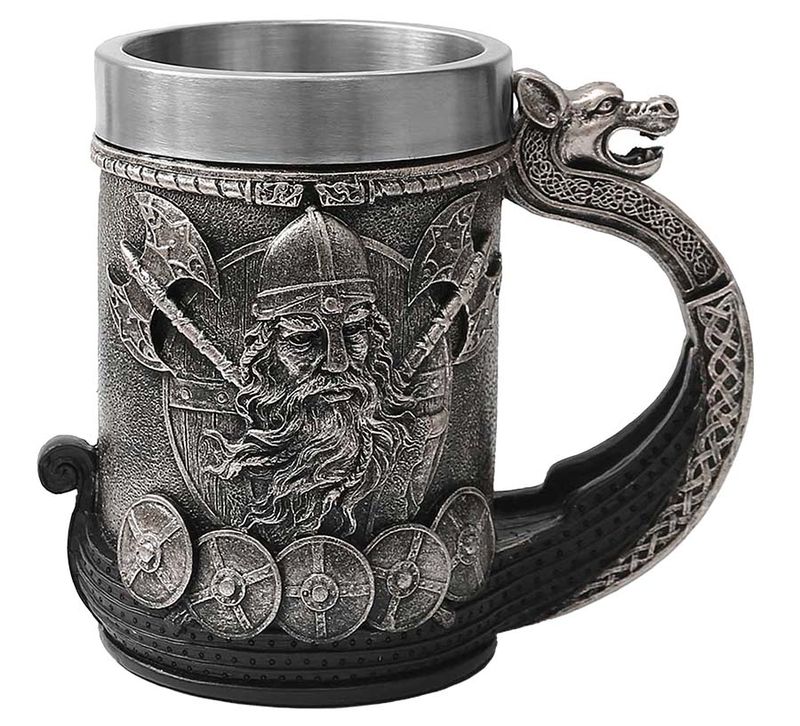 Viking mug, Viking with axes