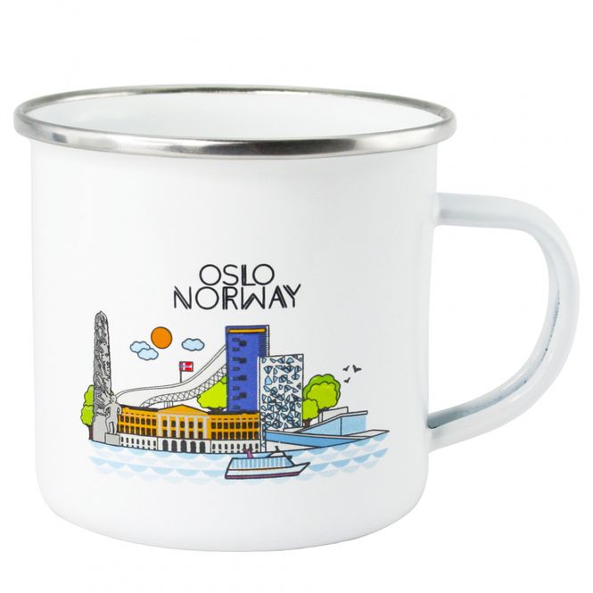 Main Image Enamel mug, Oslo