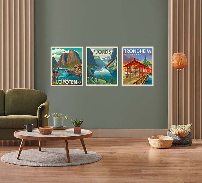 Main Image Poster Trondheim, retro