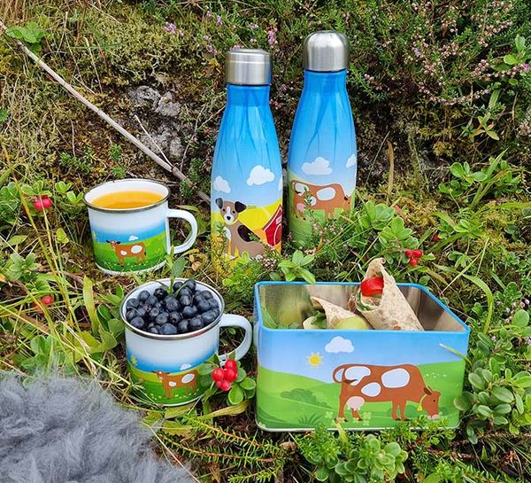 Main Image Vacuum flask for children, cow