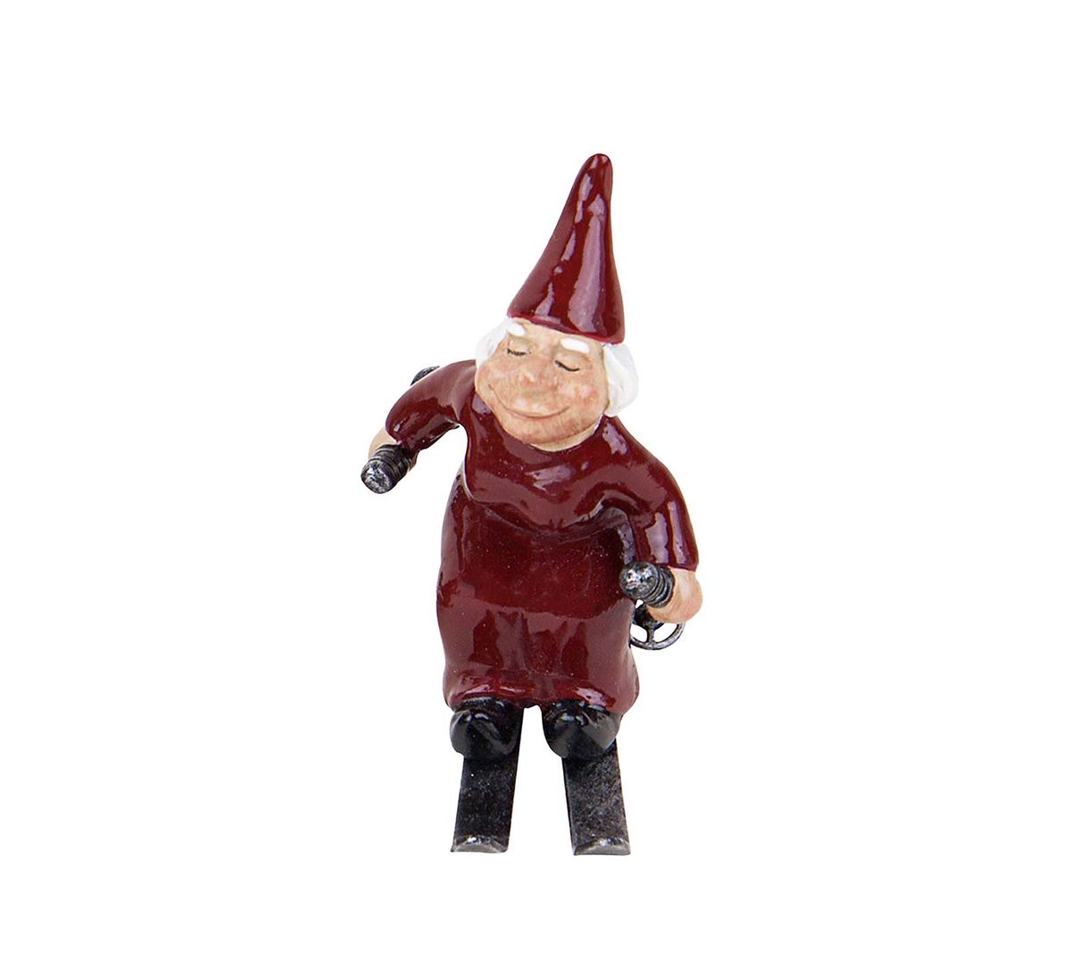 Santas skiing downhill, 8 pcs, Harvesttime