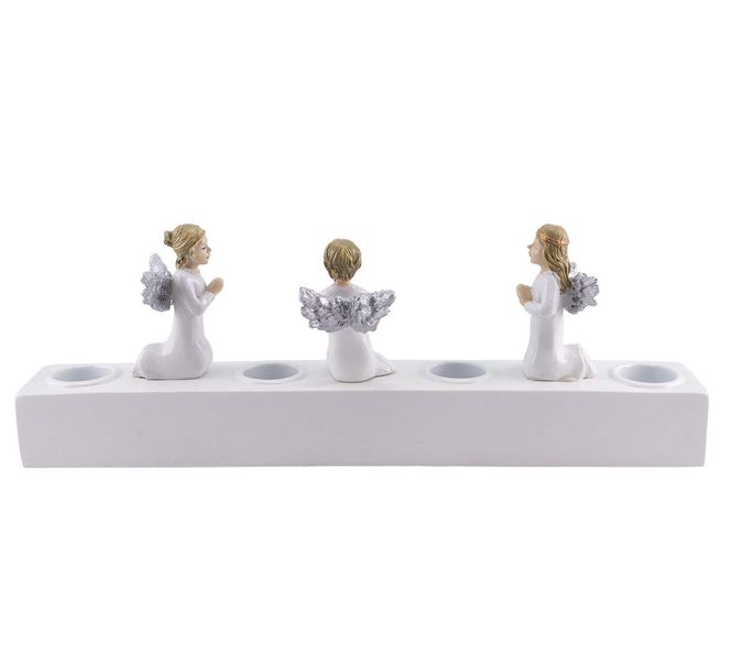 Main Image Advent candle holder, angels, Harvesttime