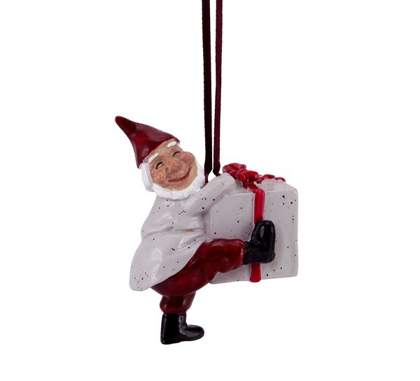 Main Image Hengende små nisser med pakker, sett à 8 stk