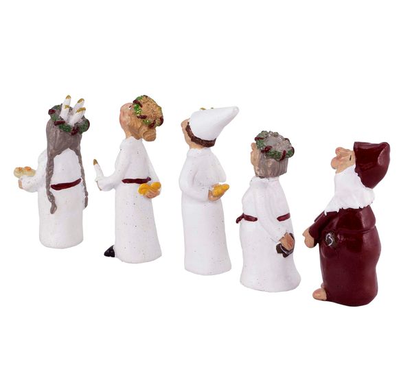 Main Image Lucia figurines, 5 pcs, Harvesttime