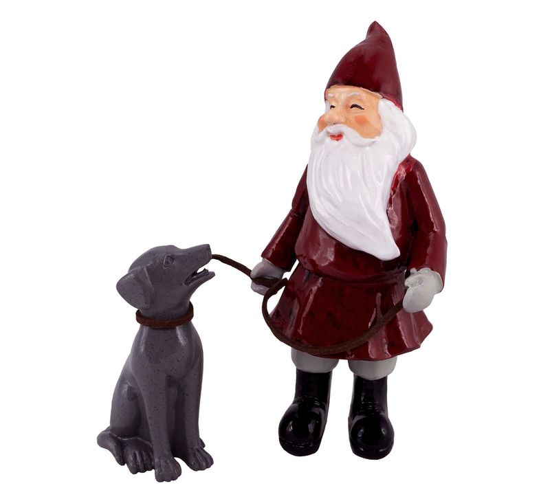 Santa with his dog, Harvesttime
