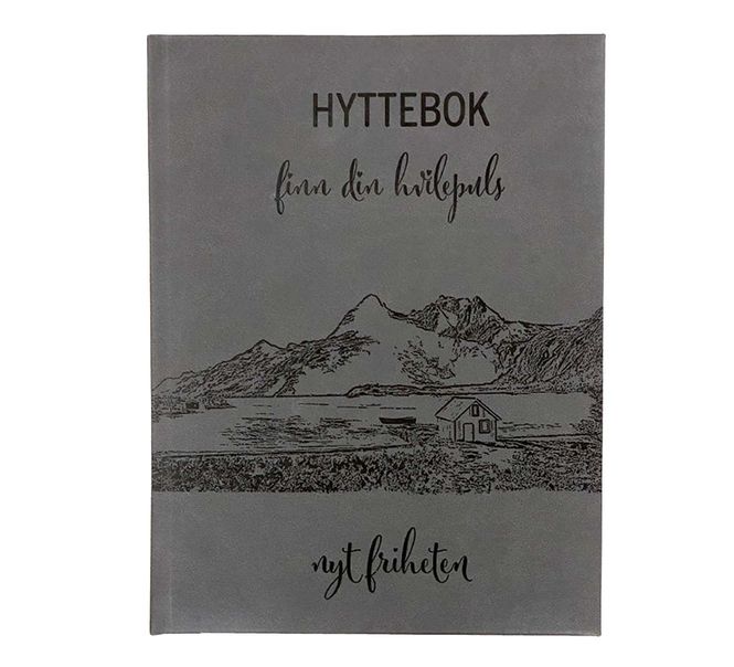 Main Image Cabin book embossed, gray