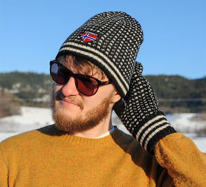 Main Image Knitted hat Islender, black/white