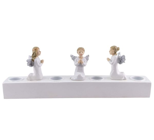 Main Image Advent candle holder, angels, Harvesttime
