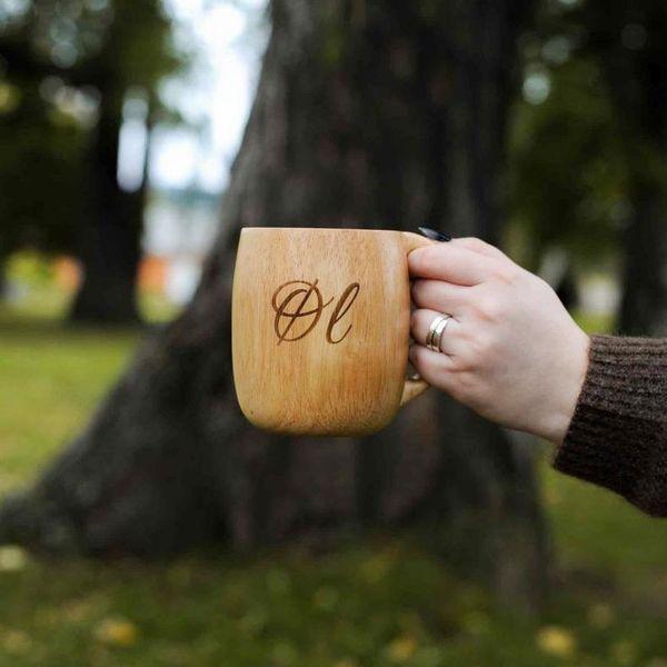 Main Image Beer mug made of wood, Øl