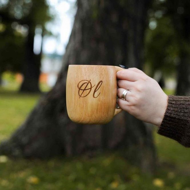 Main Image Beer mug made of wood, Øl