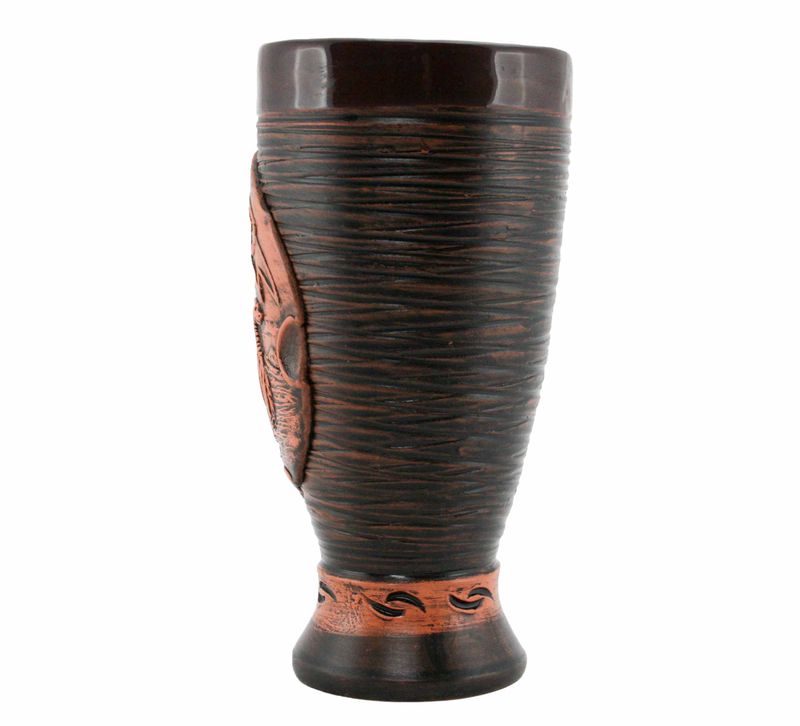 Wine mug 0,6L, handmade ceramics, Viking Ship