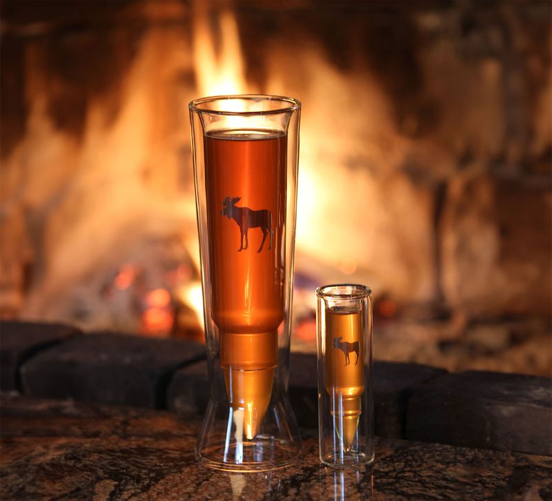 Silver Moose Glass 