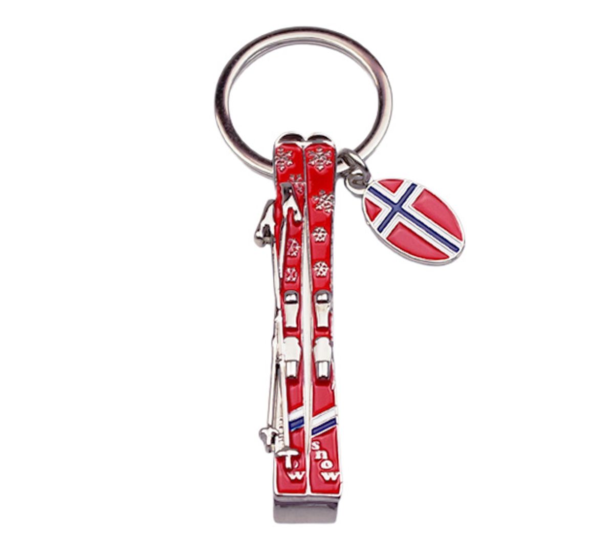 Key chain, ski and bottle opener