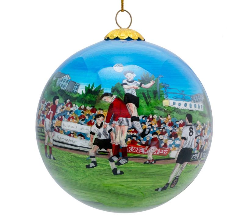 Glass bauble, hand painted, Ivers