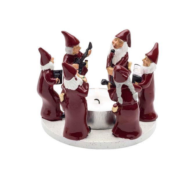 Main Image Santas playing in a band, red, 13,5 cm, ...